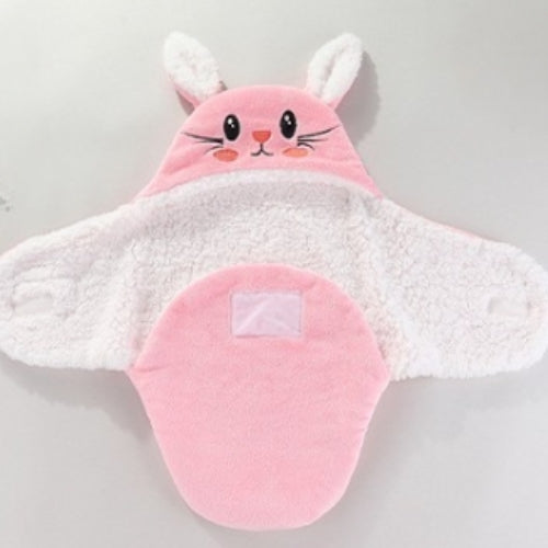 nid-d-ange-lapin-rose-mignon-pour-bébé