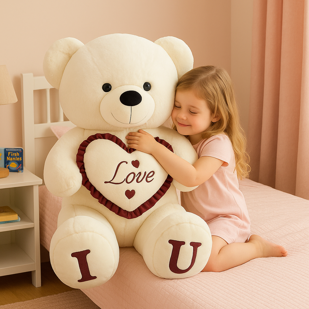 PELUCHE GEANTE | Ours tendre et rassurant
