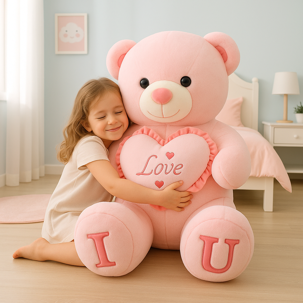 PELUCHE GEANTE | Ours tendre et rassurant