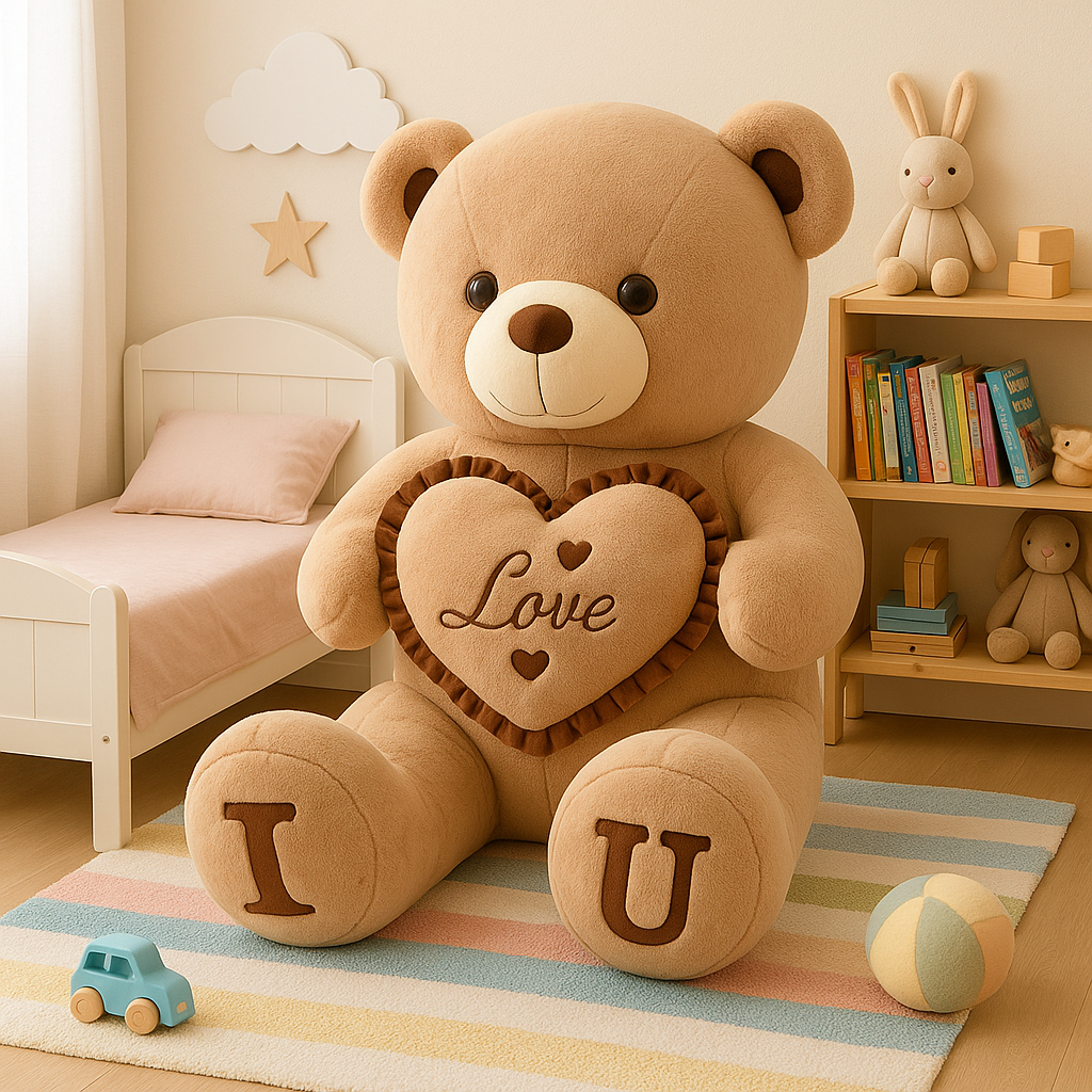 PELUCHE GEANTE | Ours tendre et rassurant