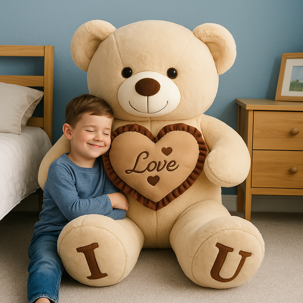 PELUCHE GEANTE | Ours tendre et rassurant