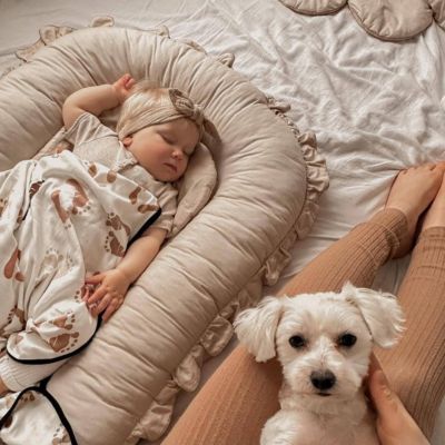 REDUCTEUR DE LIT BEBE | Cocon Brun Clair Unisexe