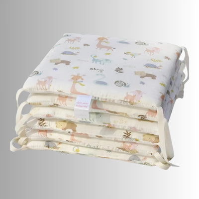 tour-de-lit-bébé-animaux-coussinets-rembourrés