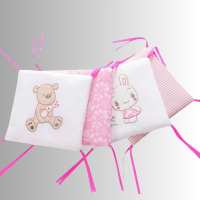 TOUR DE LIT BÉBÉ | Imprimés lapin Cocon Rose