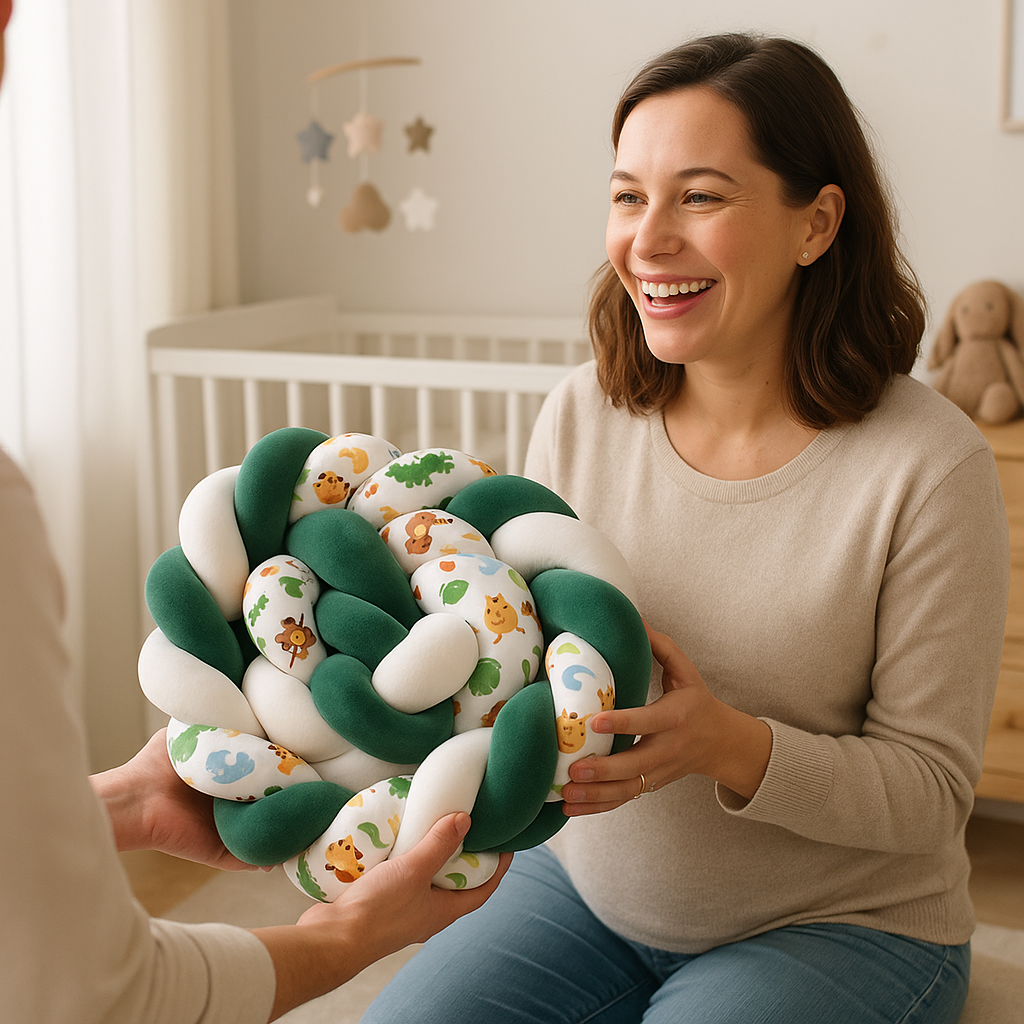 tresse-de-lit-blanc-vert-cadeau-parfait-naissance