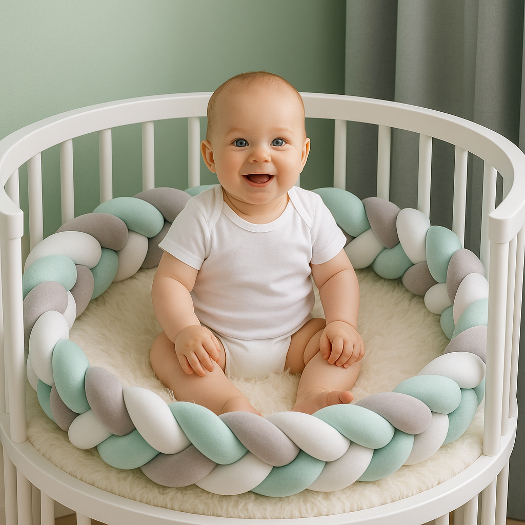 tresse-de-lit-blanc-vert-gris-douceur-protection