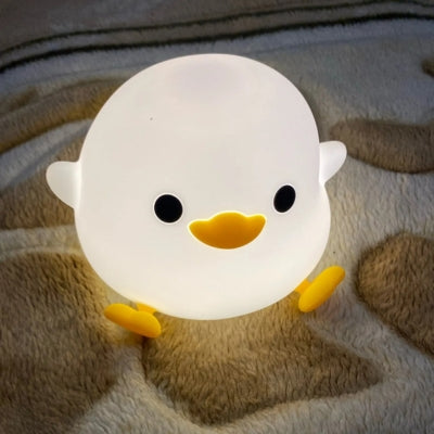 veilleuse-bébé-canard-silicone-souple-tactile