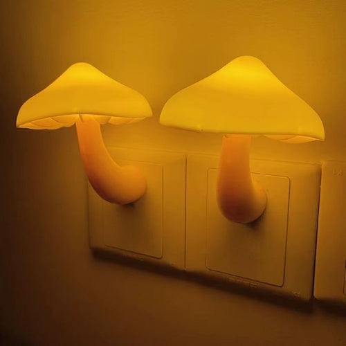 veilleuse-murale-champignon-lumière-chaude-légère
