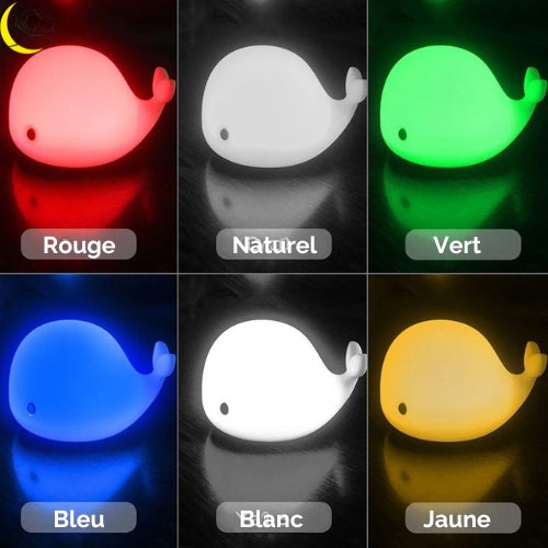 Baleine-veilleuse-multi-Lumière