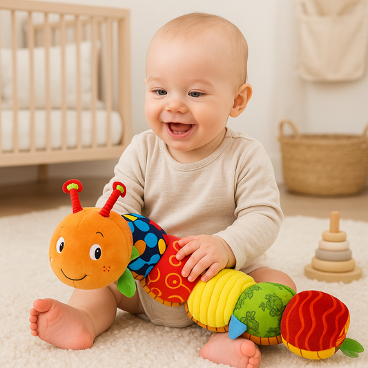 chenille-en-peluche-jouet-pour-bebe-eveil