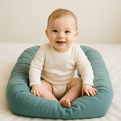cocon-bebe-vert-marin-nid-confortable