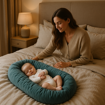 cocon-bebe-vert-vif-sommeil-sur-pour-nourrisson