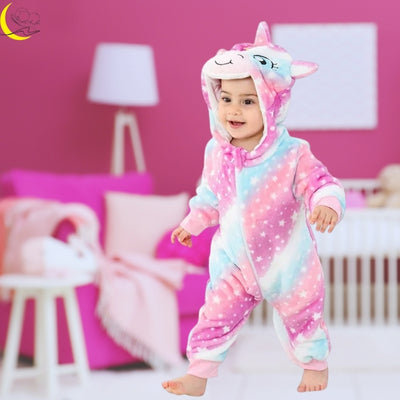 combinaison-bebe-fille-licorne-mignon