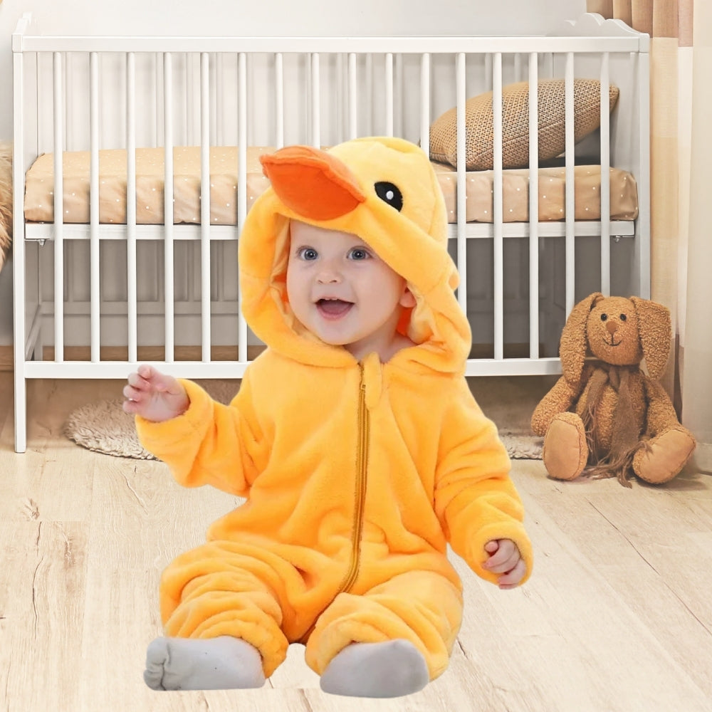 combinaison-bebe-hiver-canard-jaune-adorable