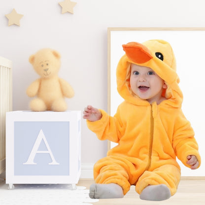 combinaison-bebe-hiver-canard-jaune-mignon-protection