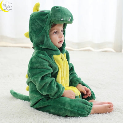 combinaison-bébé-hiver-dinosaure-vert