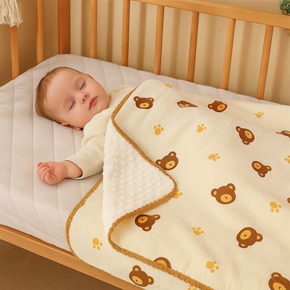 couverture-bébé-beige-avec-motifs-oursons-douillet-doux
