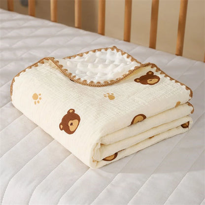 couverture-bébé-douce-élégant-beige-claire