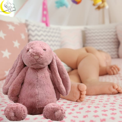 doudou-lapin-rose-foncé-30cm