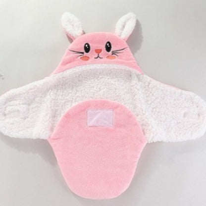 nid-d-ange-lapin-rose-mignon-pour-bébé