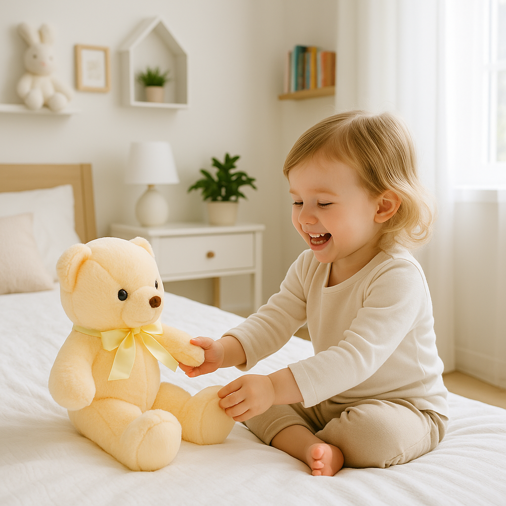ours-en-peluche-blanc-pour-bebe-moelleux-sécuritaire