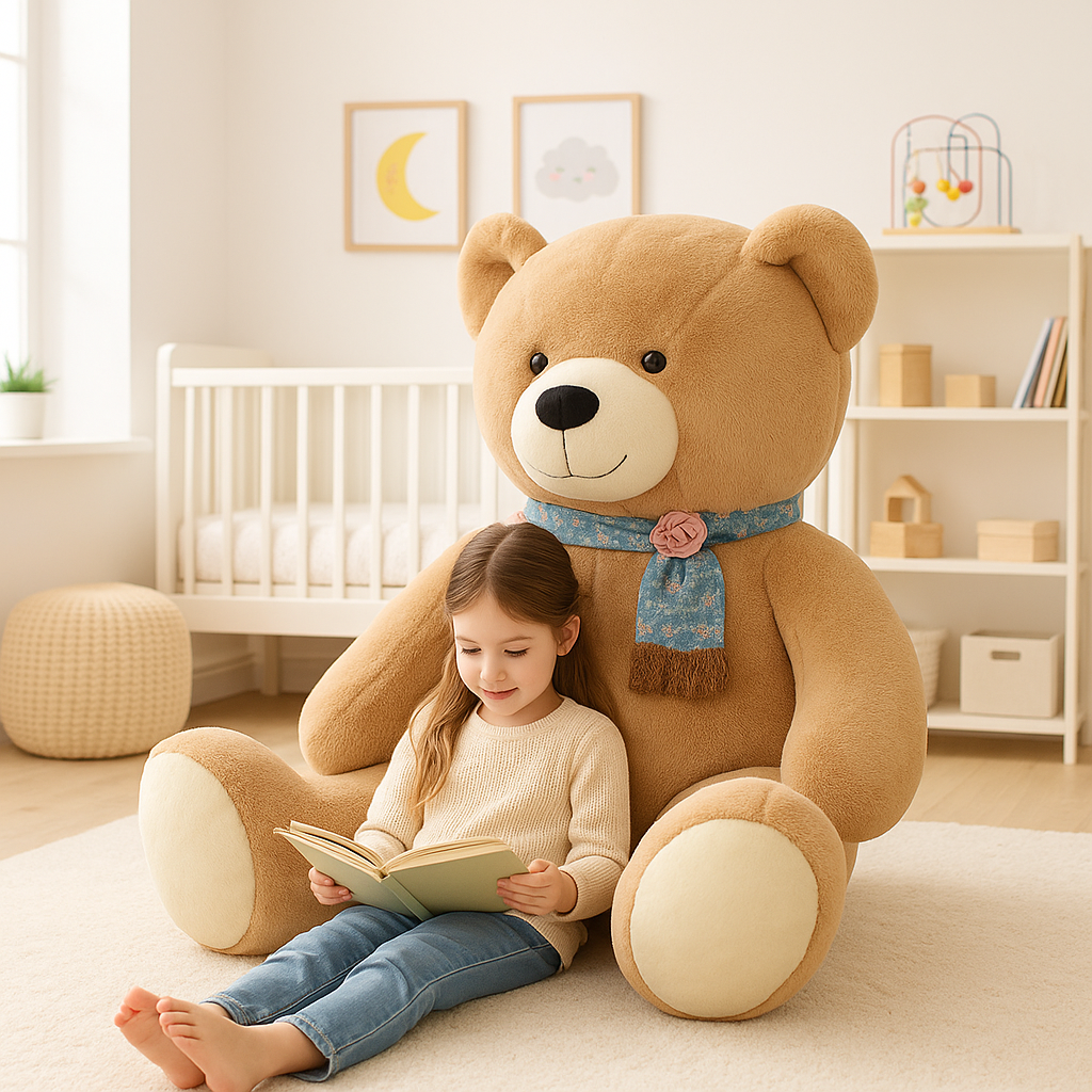 PELUCHE GEANTE | Ours câlin tendre et élégant