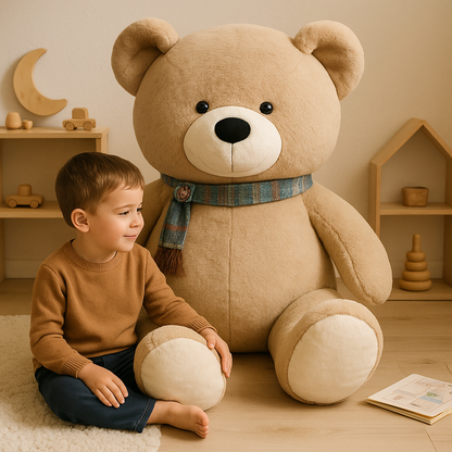 PELUCHE GEANTE | Ours câlin tendre et élégant