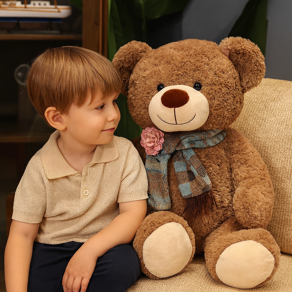 PELUCHE GEANTE | Ours câlin tendre et élégant