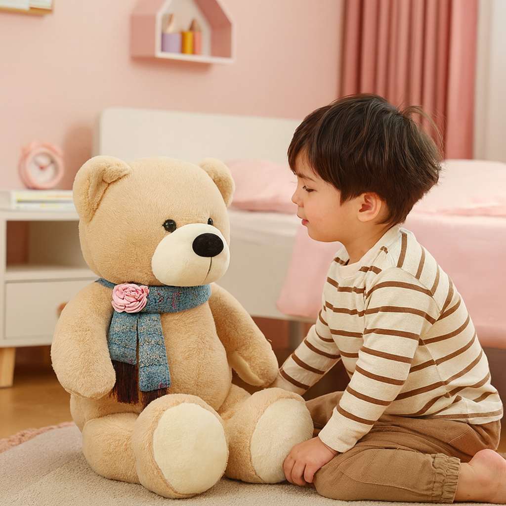 PELUCHE GEANTE | Ours câlin tendre et élégant