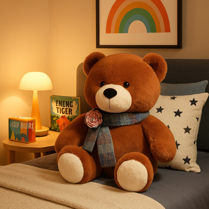 PELUCHE GEANTE | Ours câlin tendre et élégant