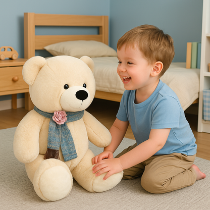 PELUCHE GEANTE | Ours câlin tendre et élégant