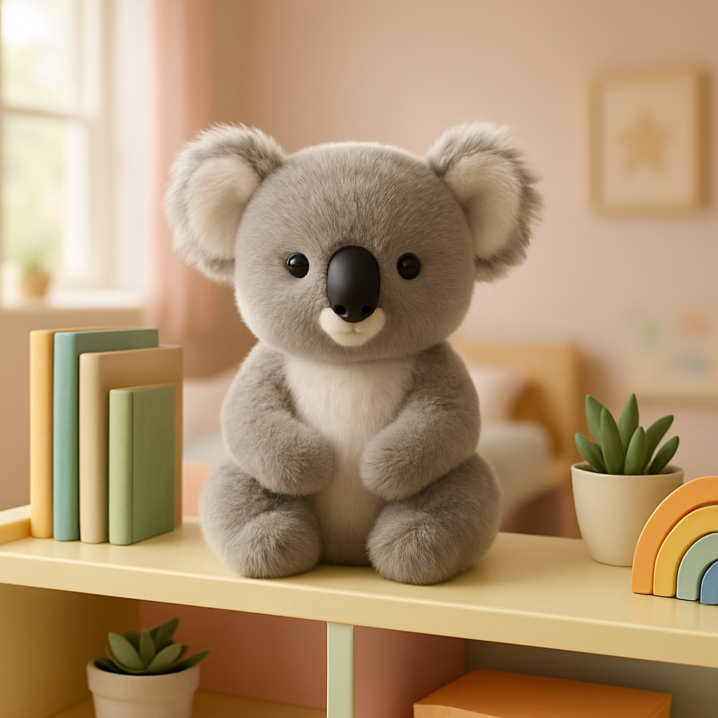 peluche-koala-gris-décoration-chambre