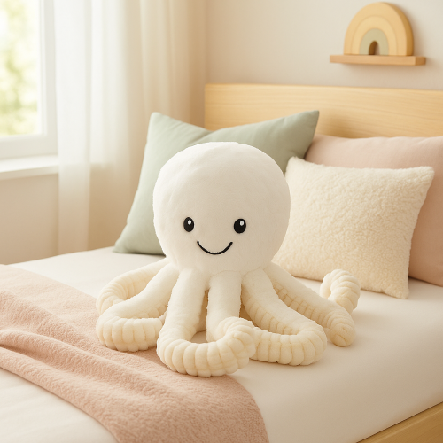 peluche-pieuvre-blanc-doux-moelleuse