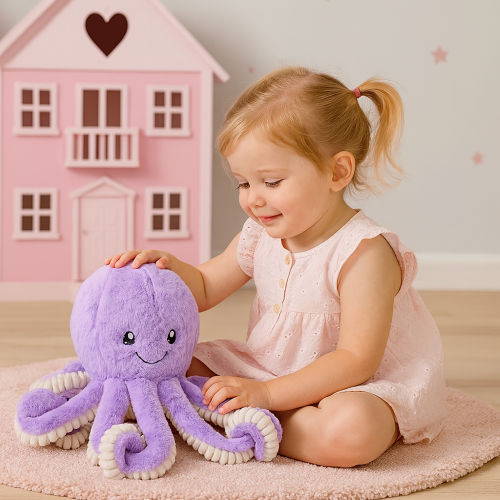 PELUCHE | Pieuvre douce et attendrissante pour enfant