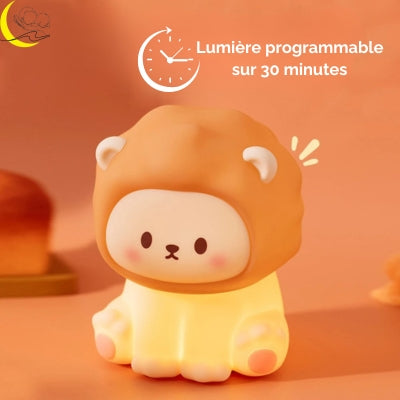 Veilleuse-de-nuit-lion-lumière-programmable