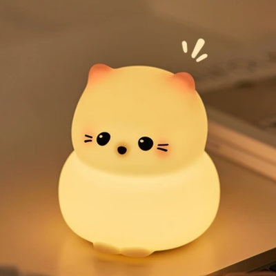 veilleuse-enfant-chaton-mignon-lumière-douce