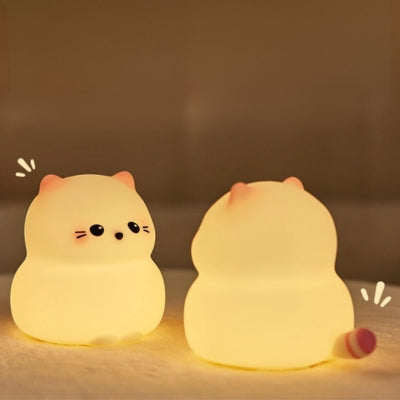 veilleuse-enfant-chaton-réglage-timer-autonome