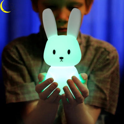 veilleuse-enfant-lapin-lumière-verte